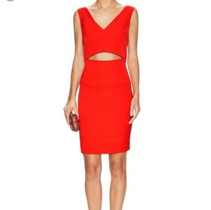 French Connection Glamour Stretch Cut Out Dress